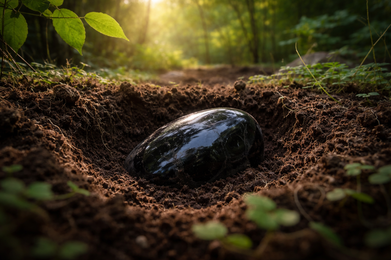 Rechargement de l’Obsidienne Noire dans la terre