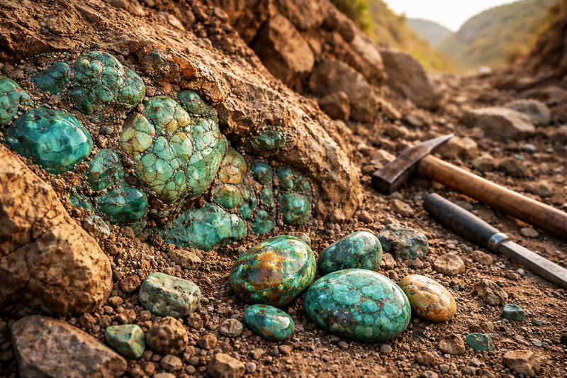Origine géologique de la Turquoise Africaine