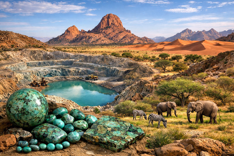 Gisements de Turquoise Africaine dans le monde