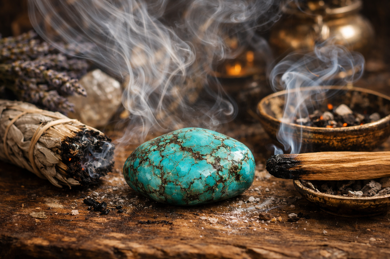 Purification par fumigation de la Turquoise Africaine