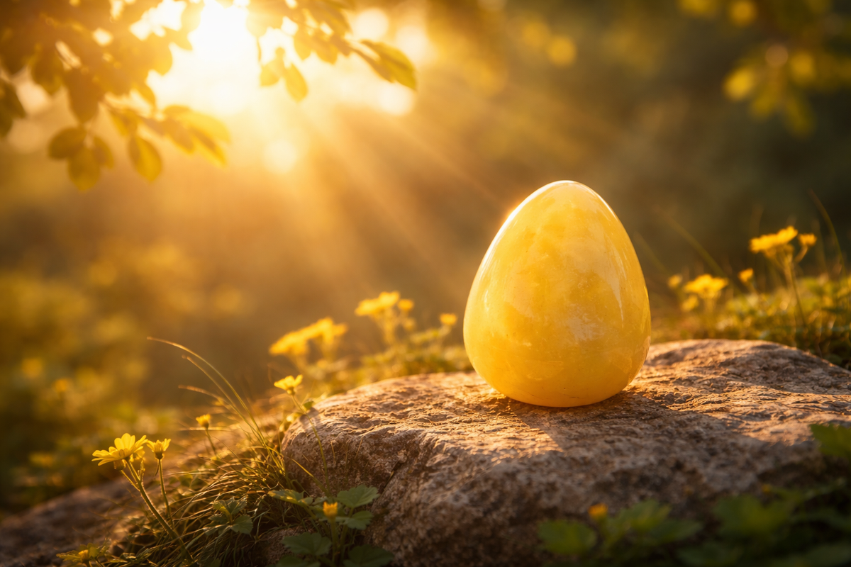 Rechargement du Jade jaune au soleil doux