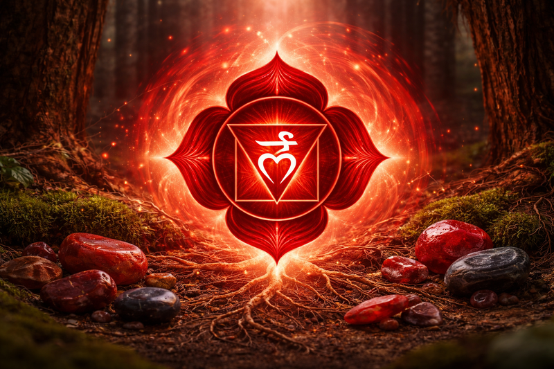 Chakra racine Muladhara et pierres associées