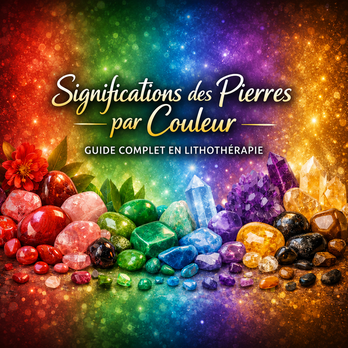 Significations des pierres par couleur : guide complet en lithothérapie