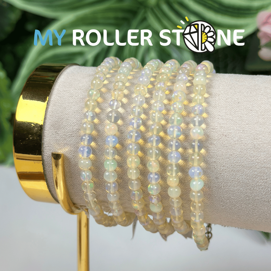 Bracelet Opale d'Éthiopie perle ronde