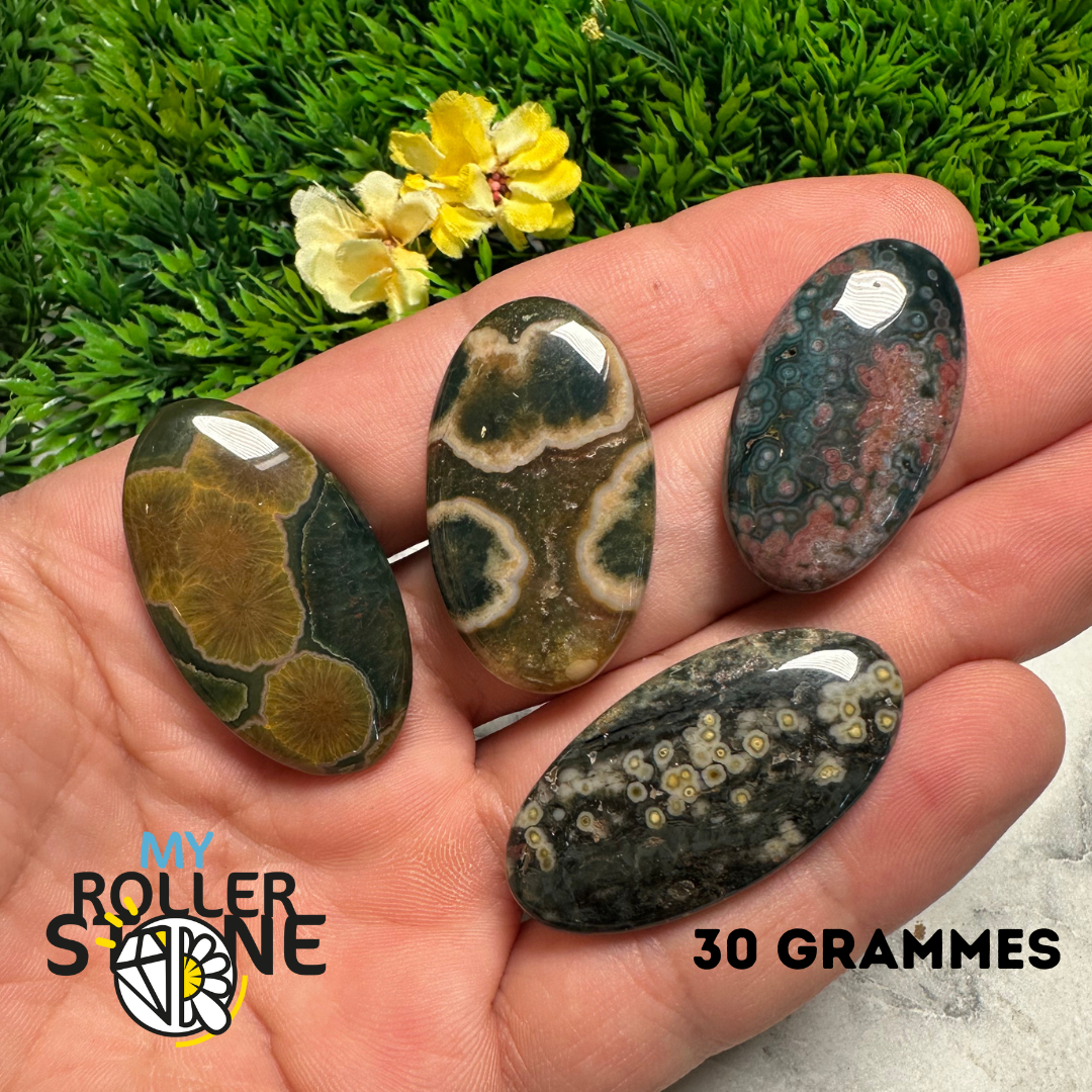 Cabochon Jaspe Océan forme libre