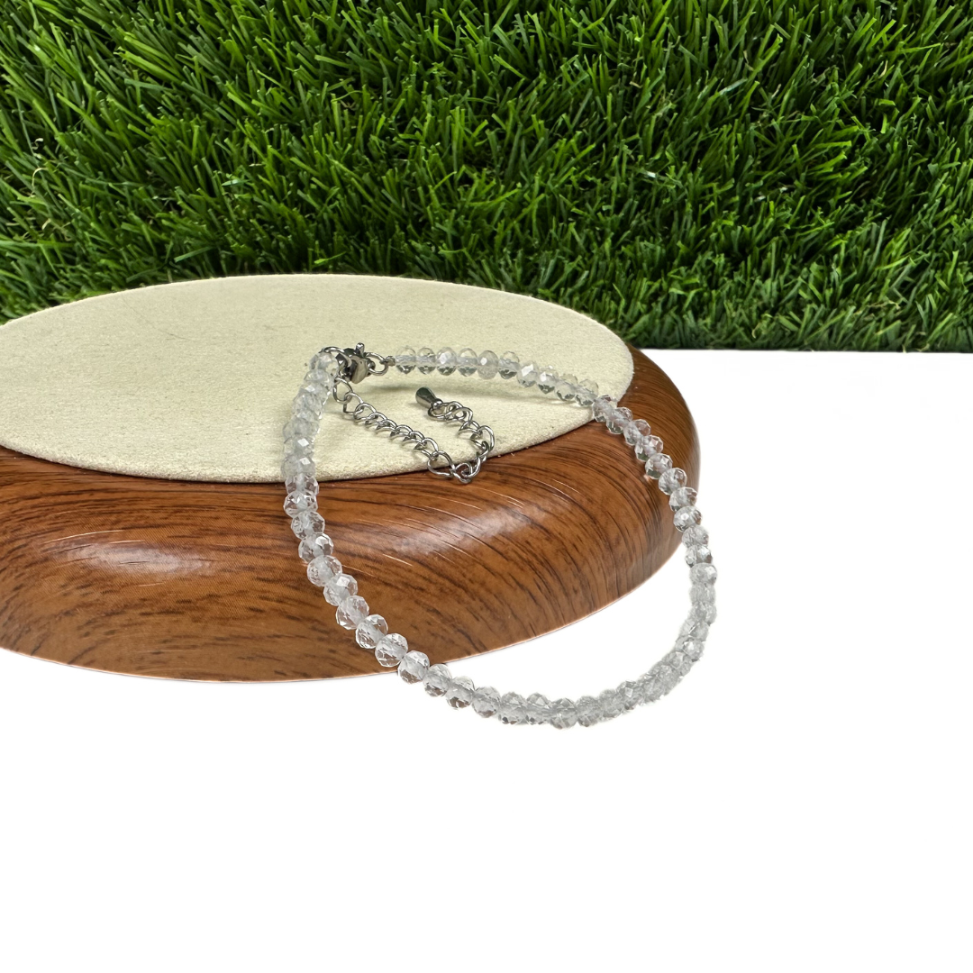 Bracelet Cristal De Roche fermoir Acier Inoxidable