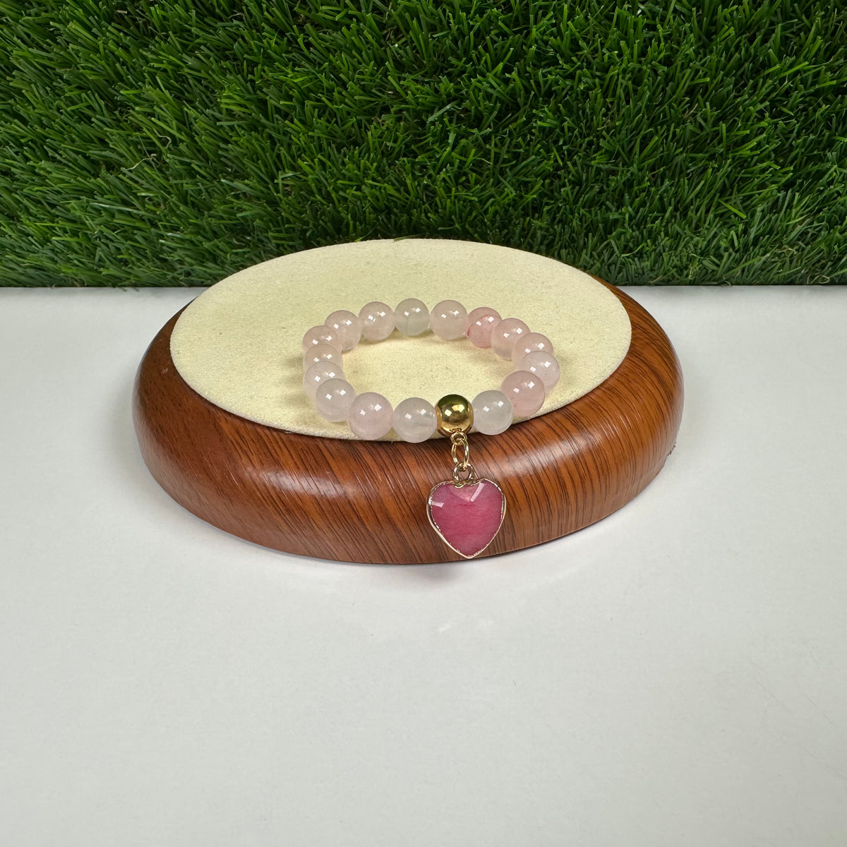 Pendentif coeur Rhodonite