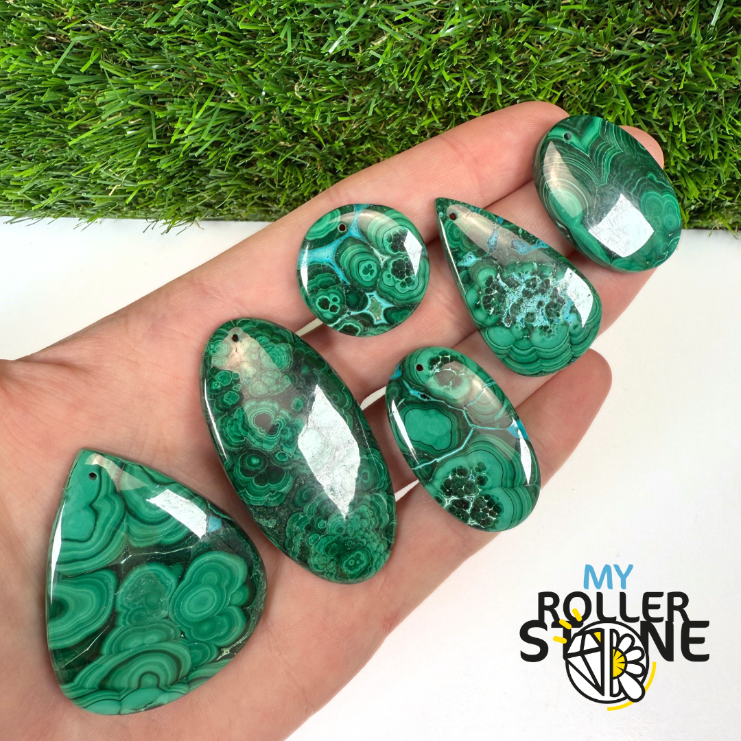 Pendentif Malachite 5A percé