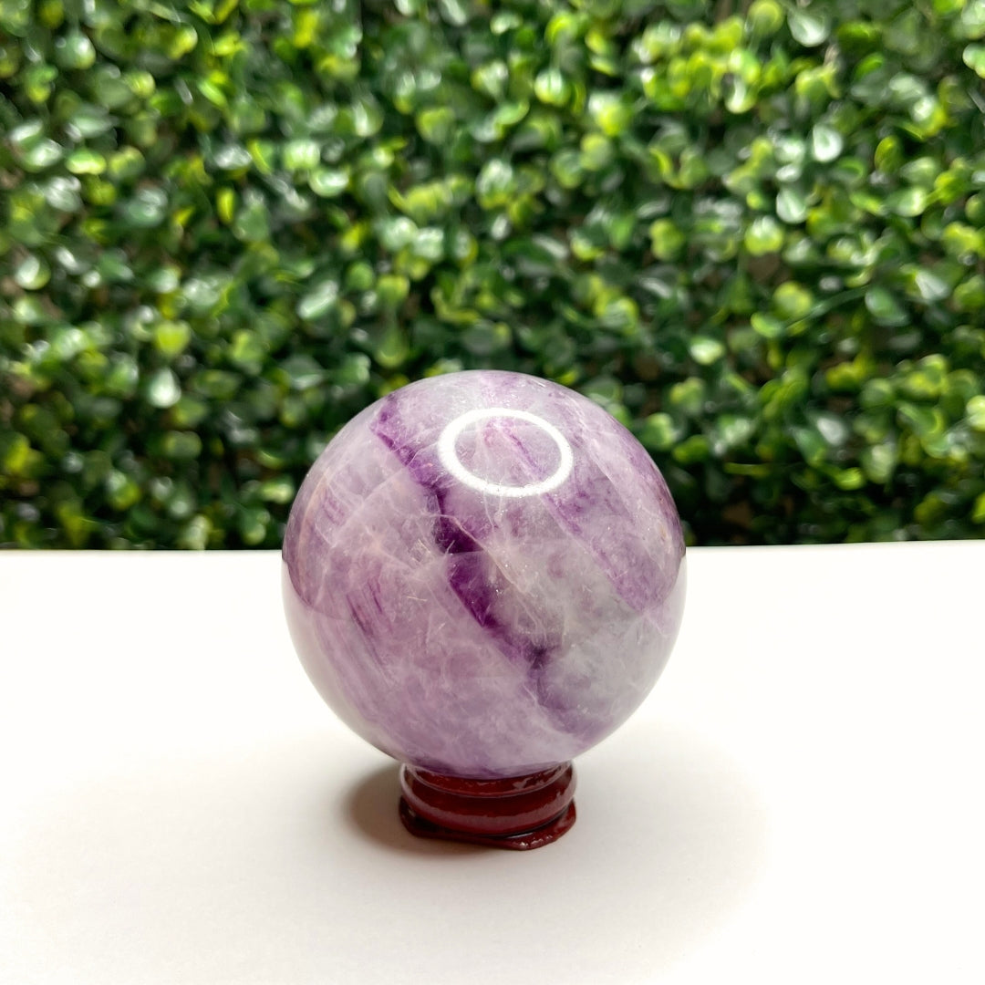 Sphère Pierre Fluorite Violette N°8