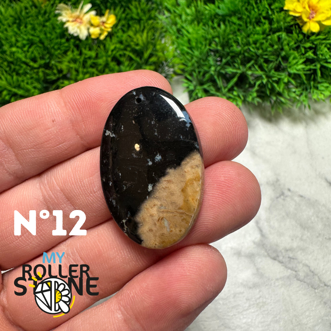 Pendentif Agate Racine de Palmier