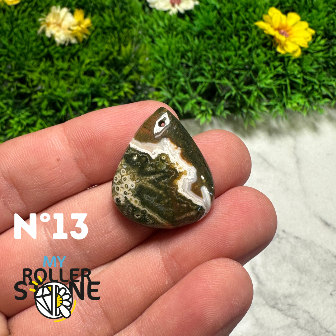 Pendentif Jaspe Océan