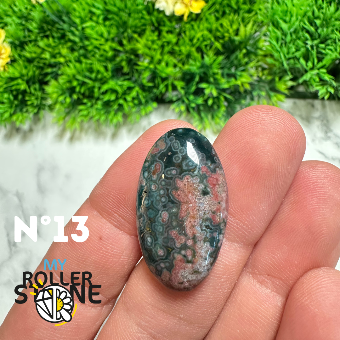 Cabochons Jaspe Océan forme libre