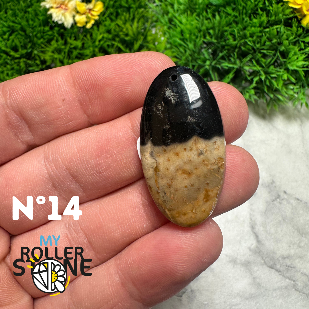 Pendentif Agate Racine de Palmier