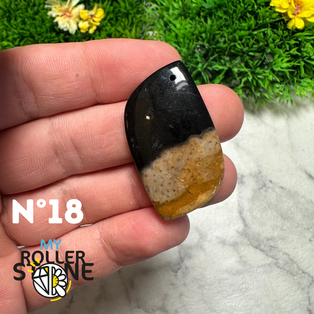 Pendentif Agate Racine de Palmier