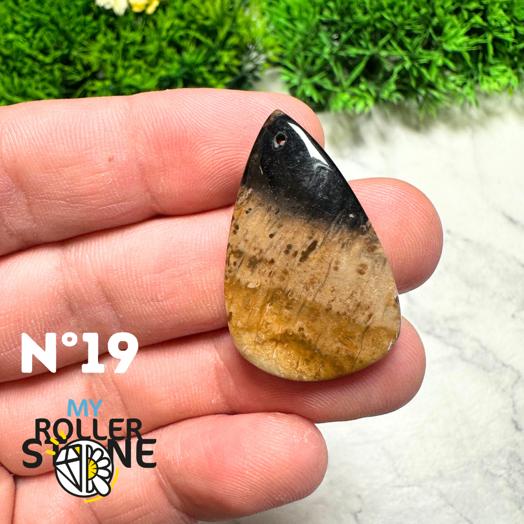 Pendentif Agate Racine de Palmier