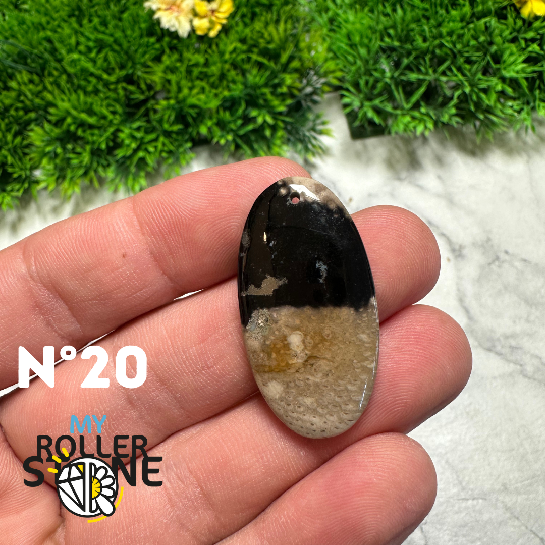 Pendentif Agate Racine de Palmier