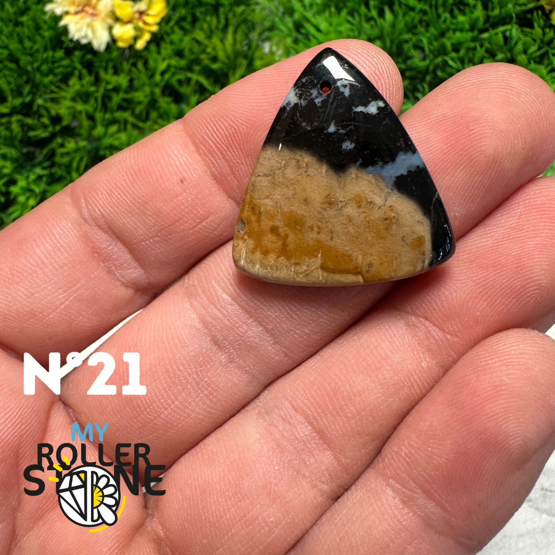 Pendentif Agate Racine de Palmier