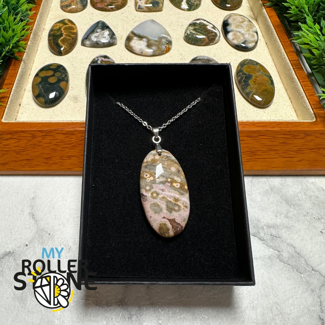 Pendentif Jaspe Océan