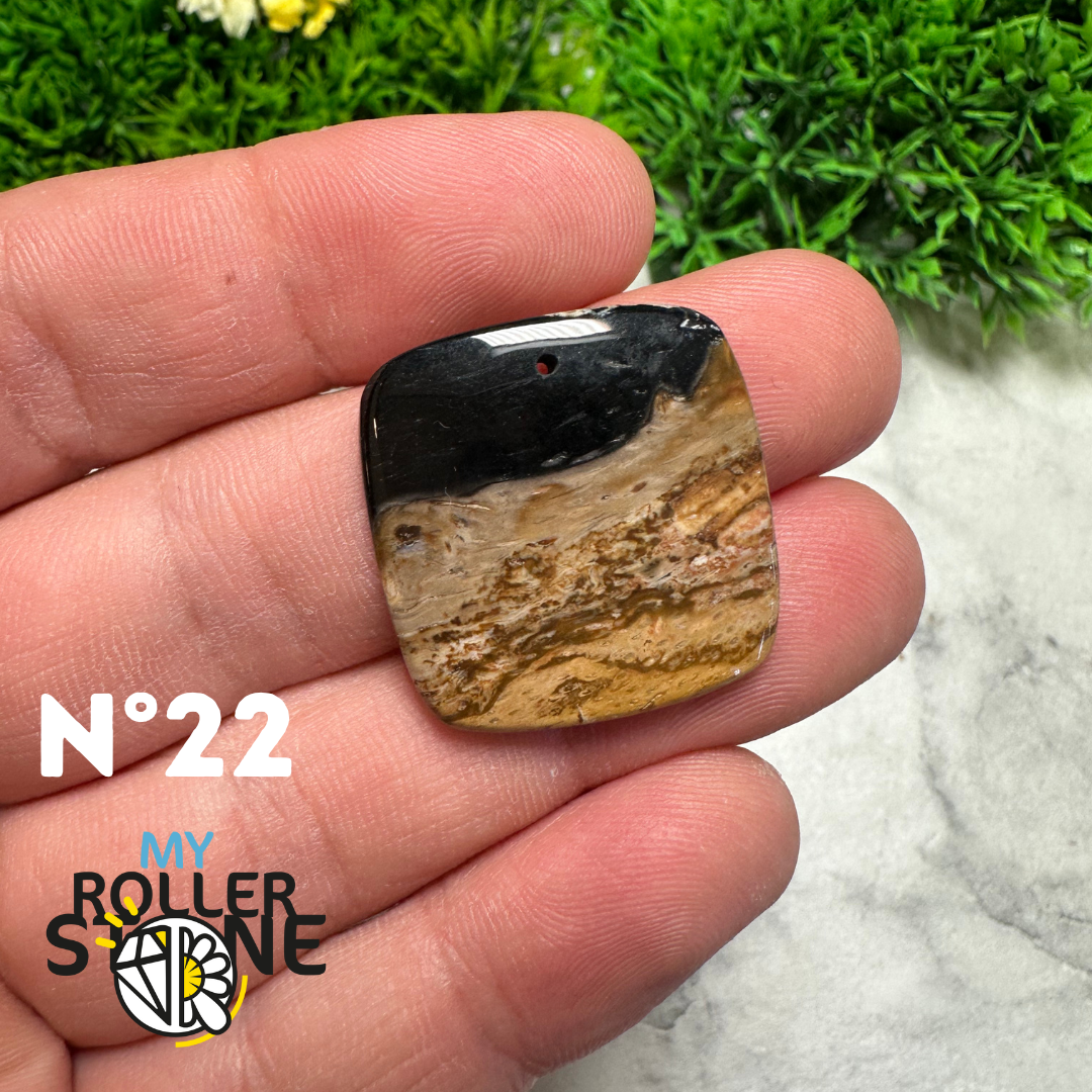 Pendentif Agate Racine de Palmier