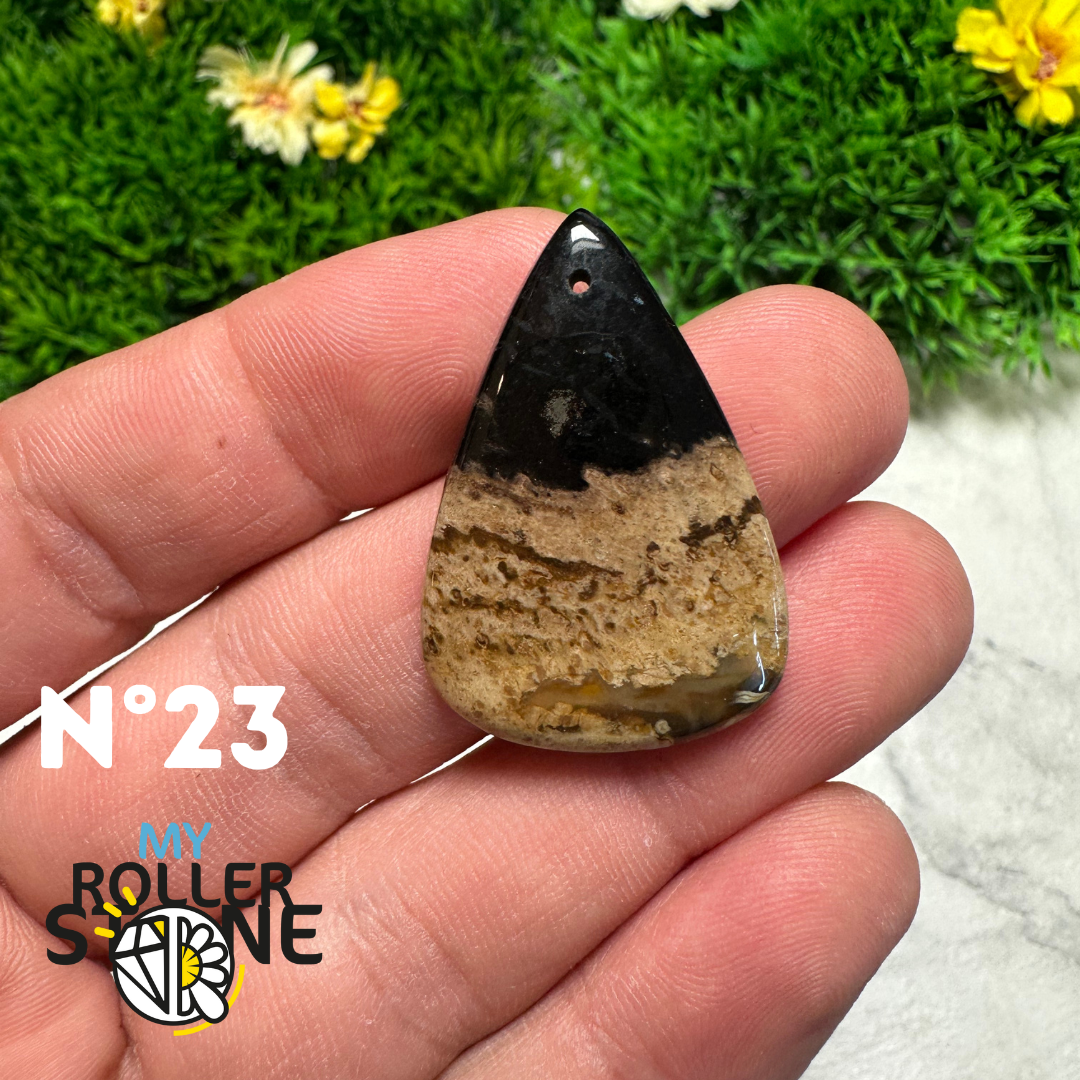 Pendentif Agate Racine de Palmier