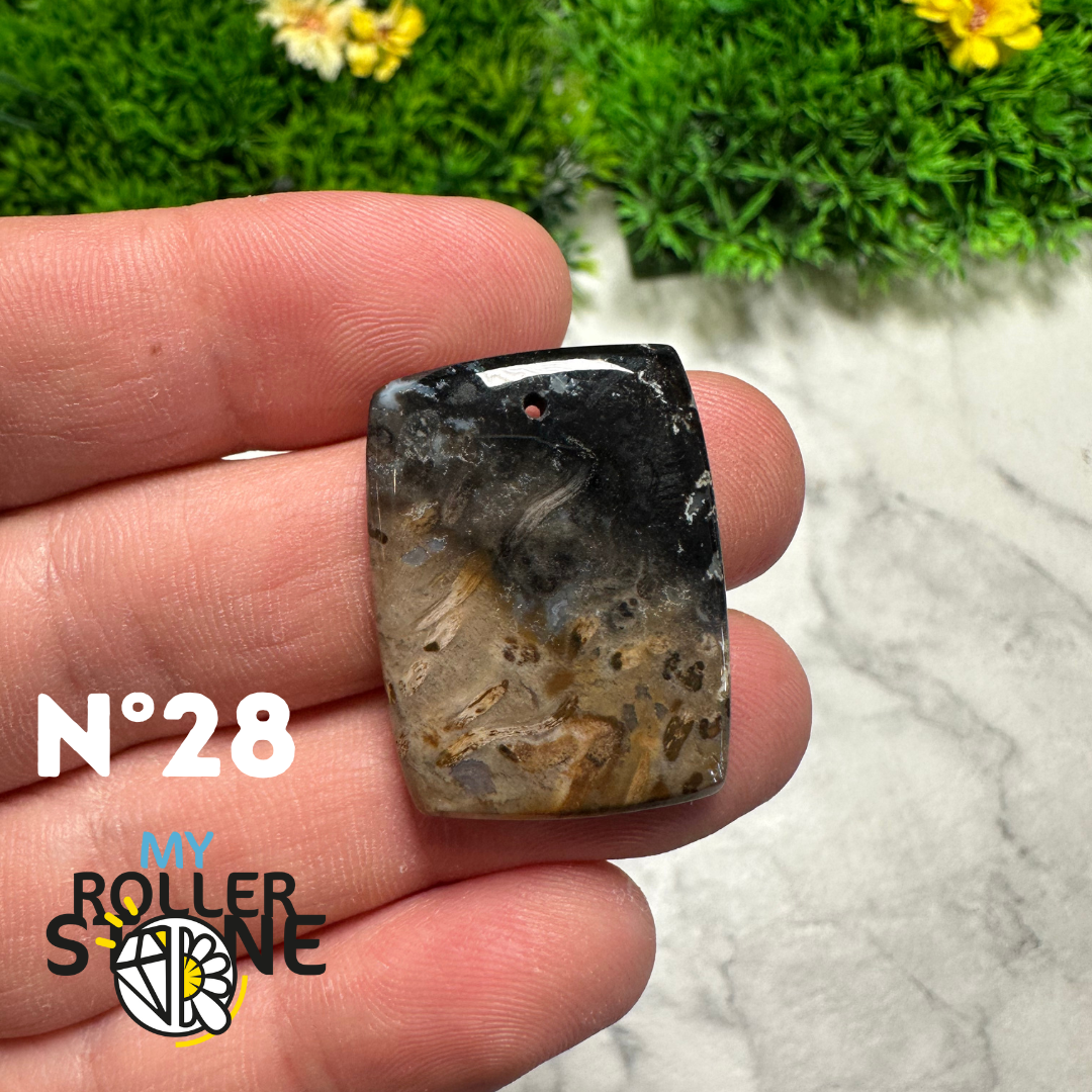 Pendentif Agate Racine de Palmier