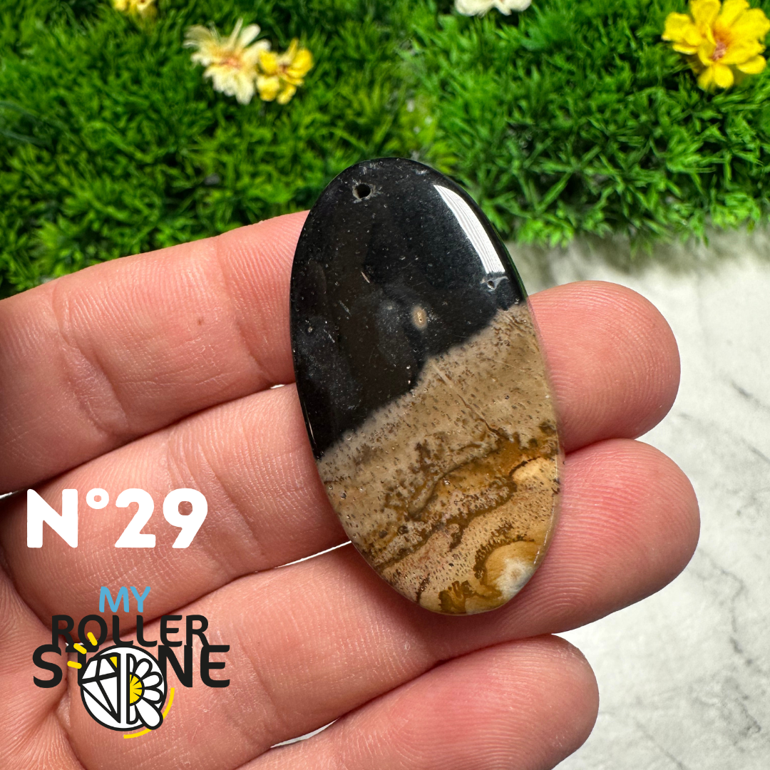 Pendentif Agate Racine de Palmier