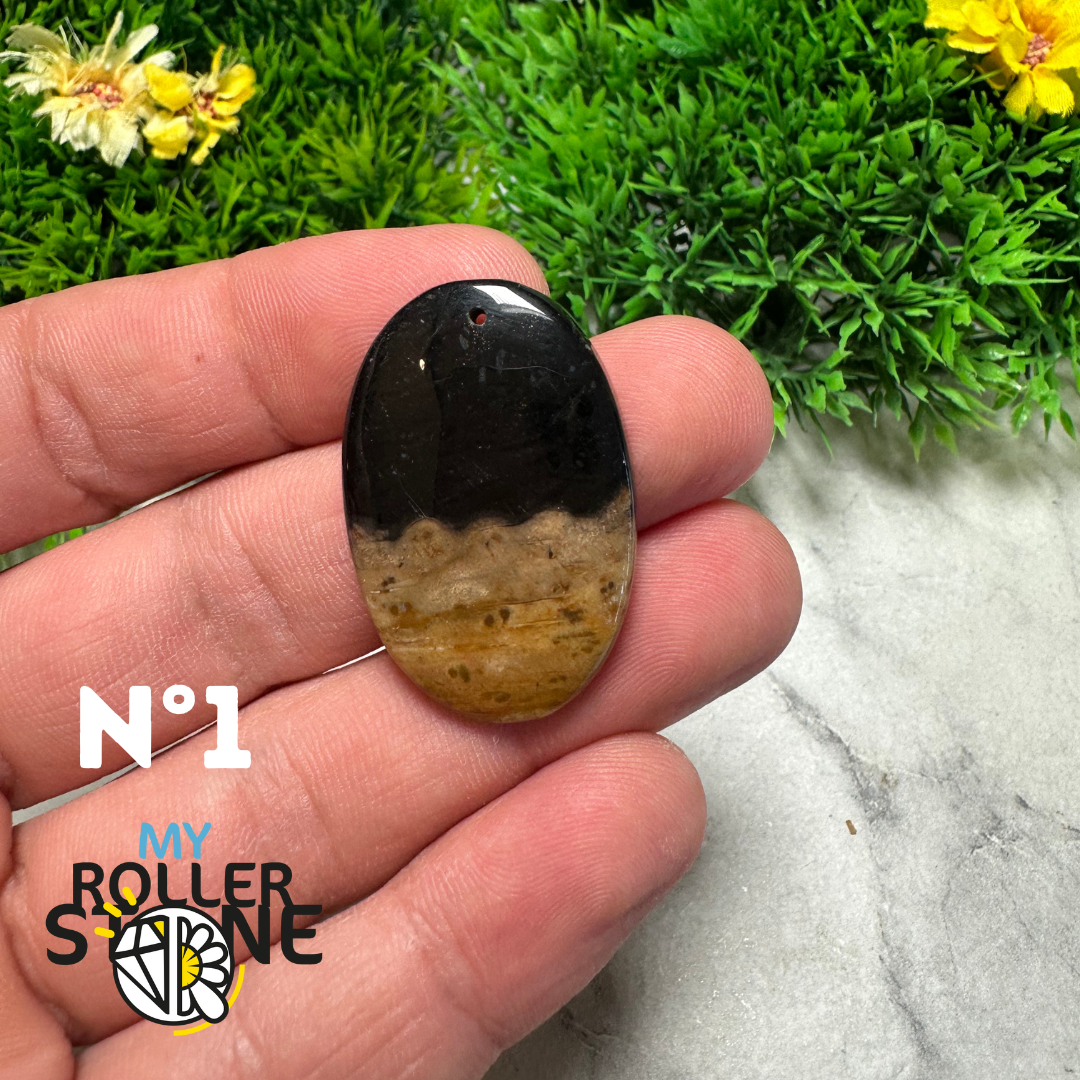 Pendentif Agate Racine de Palmier