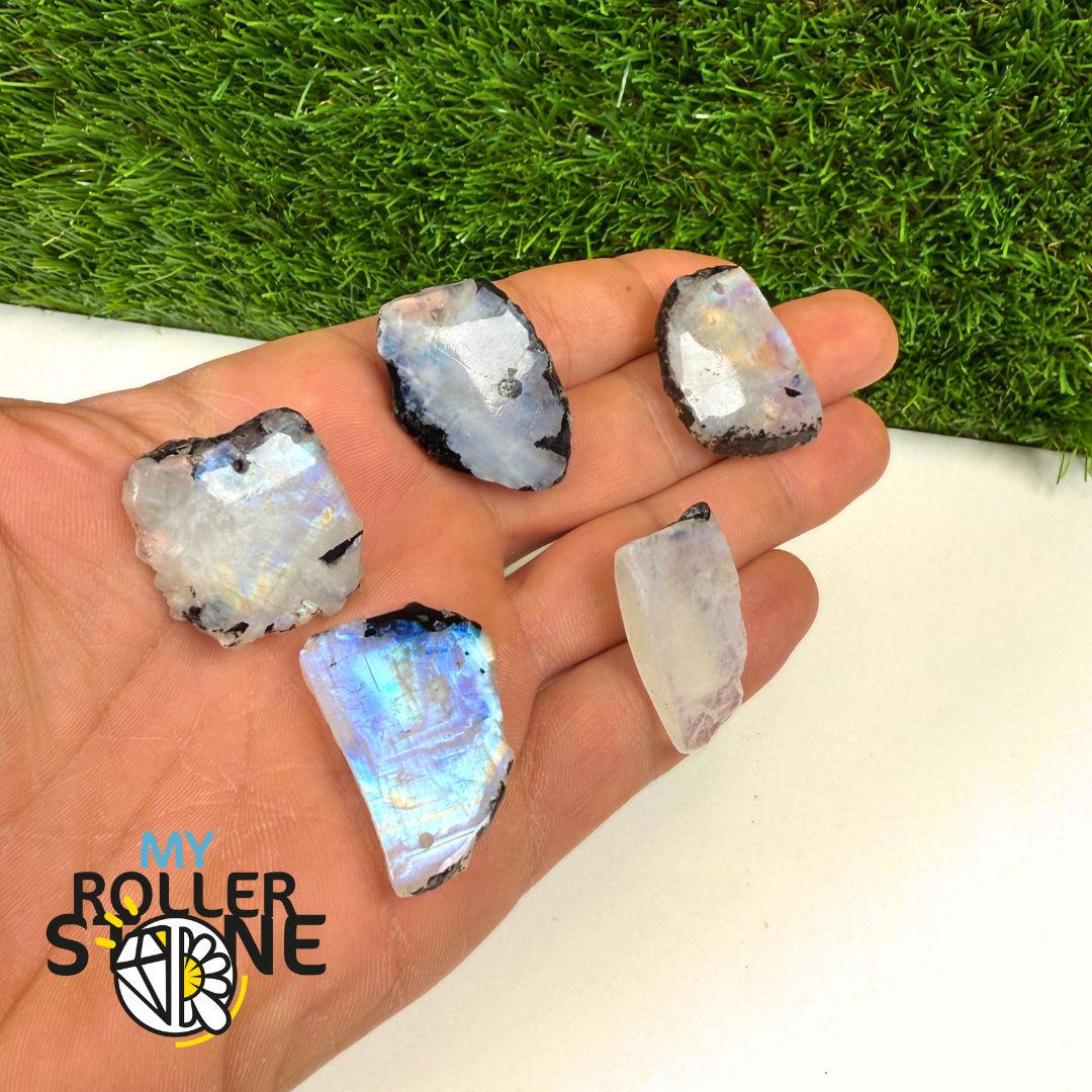 Pendentif Percé Pieristérite Tranche Semi Brute 5A