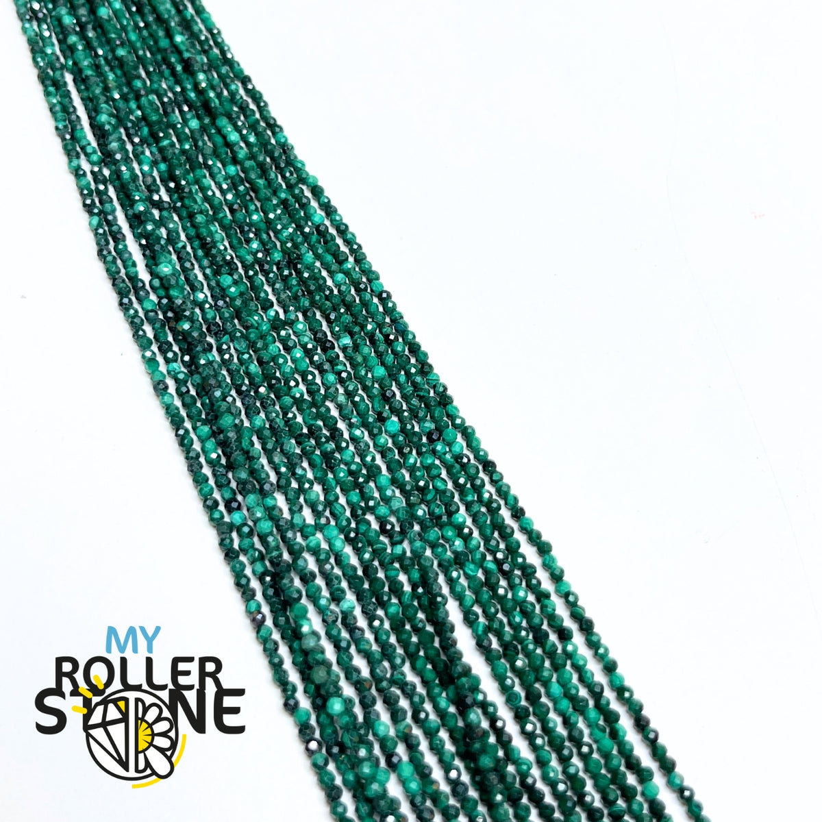 Perles facettées Malachite