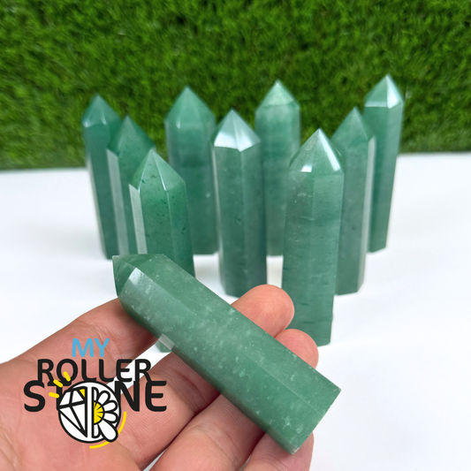 Pointes en Aventurine verte