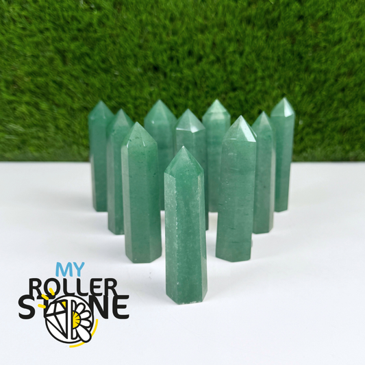 Pointes en Aventurine verte