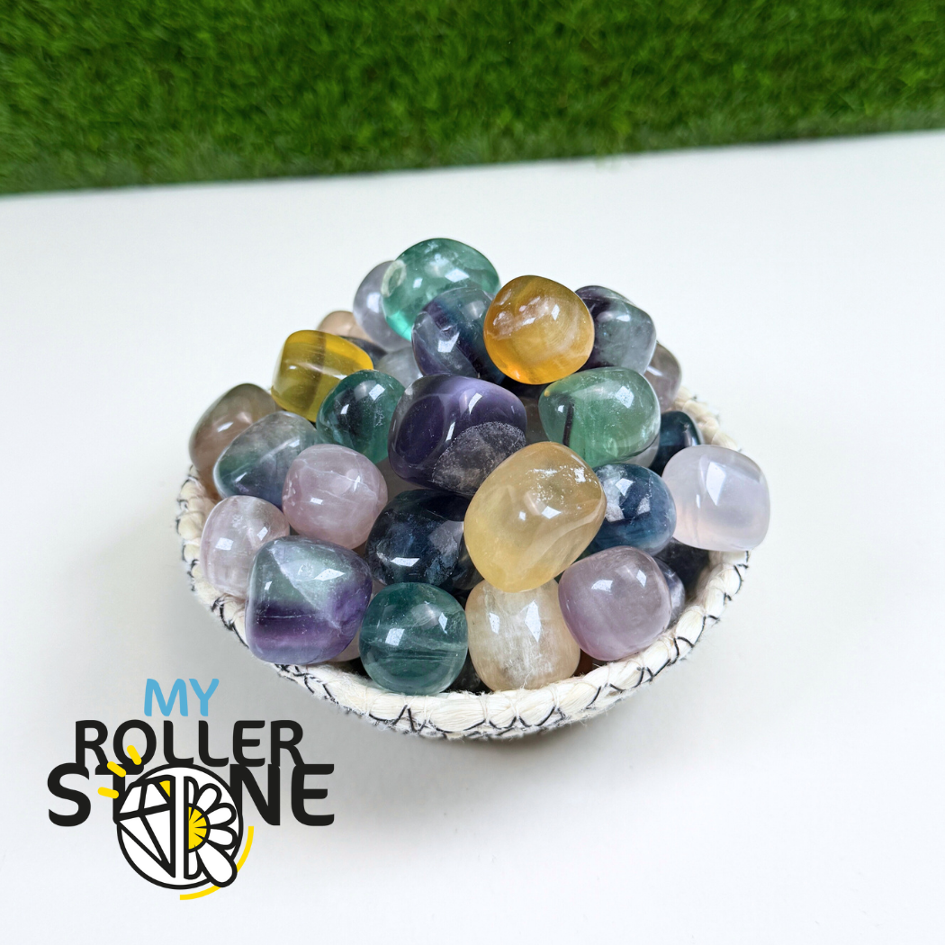 Pierres roulées Fluorite Arc-en-Ciel haute qualité
