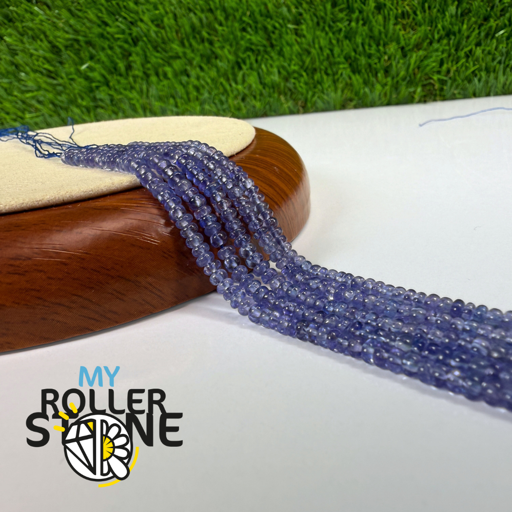 Perles de Tanzanite lisses – forme rondelle