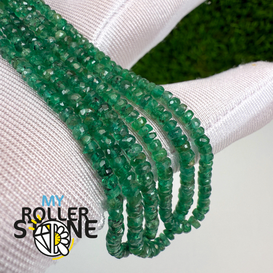 Perles d’Émeraude facettées – 5A