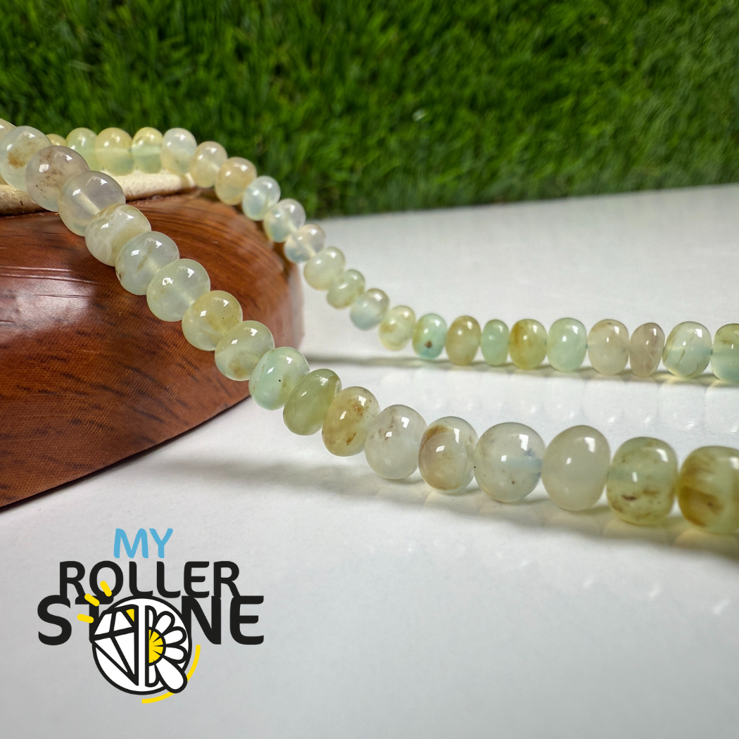 Perles d’Opale Canari naturelle du Pérou – Perles graduées