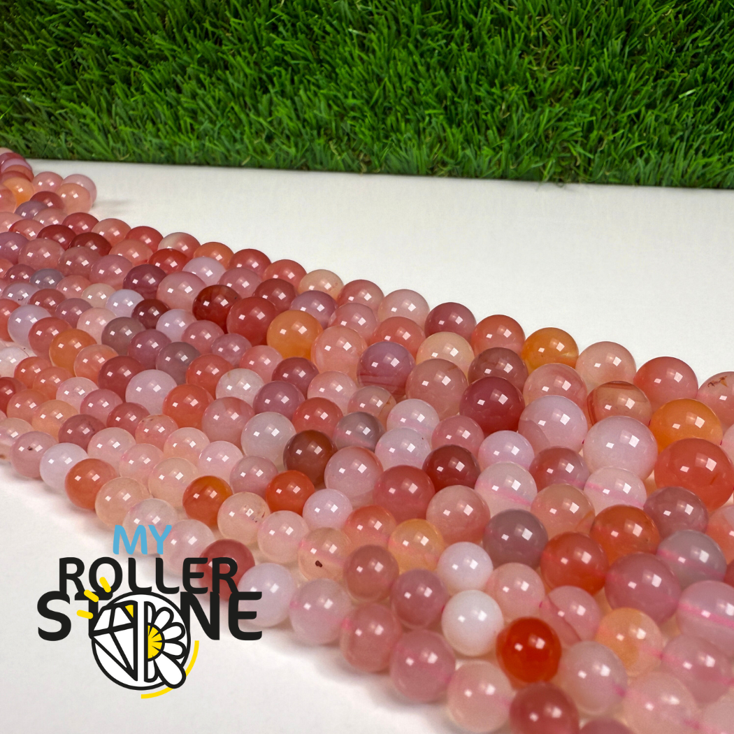Perle Agate Multicolore Naturelle 5A