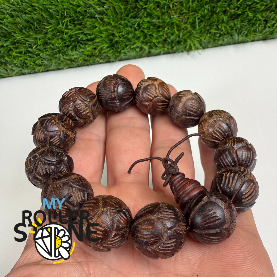 Bracelet Lotus bois naturelle