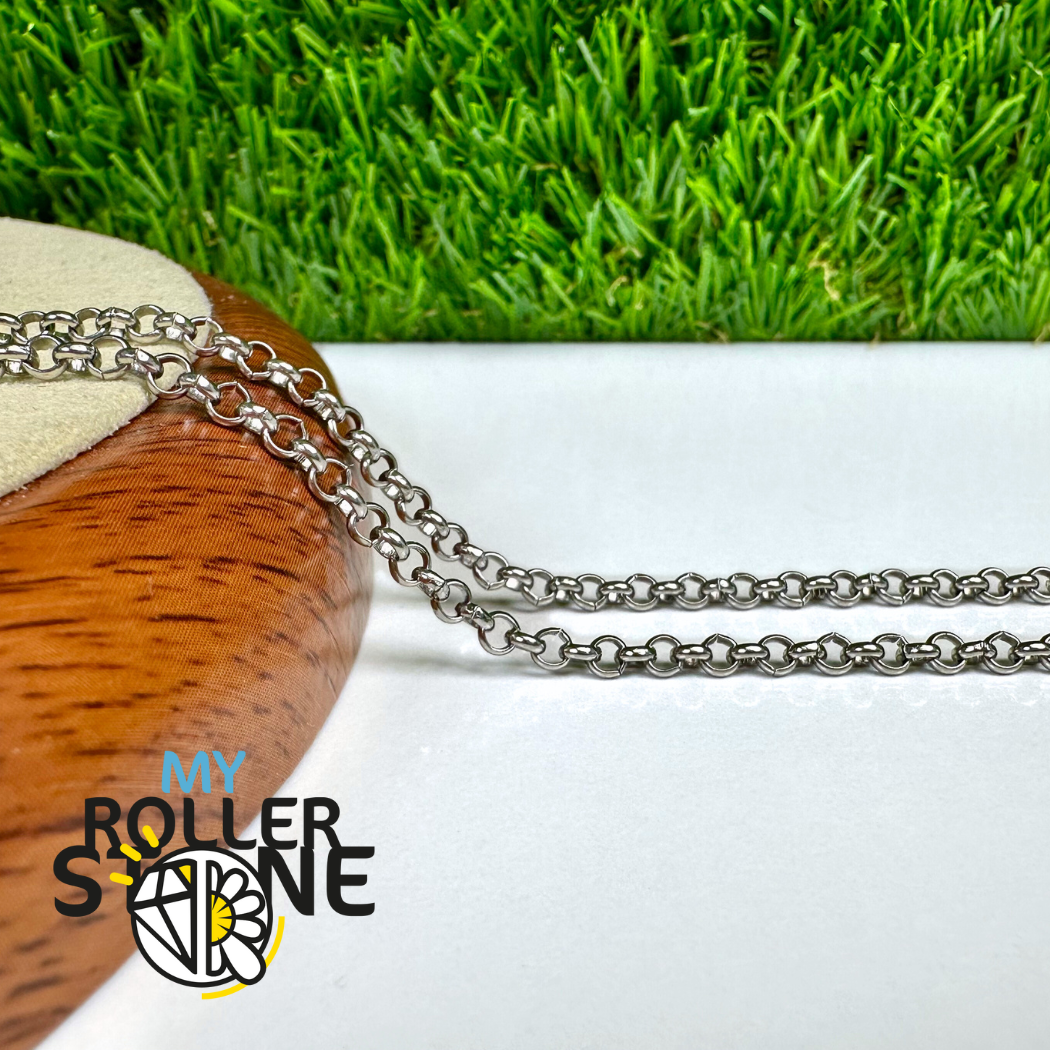 Grande Chaîne à Rolo en Acier Inoxydable 304 (60 cm)