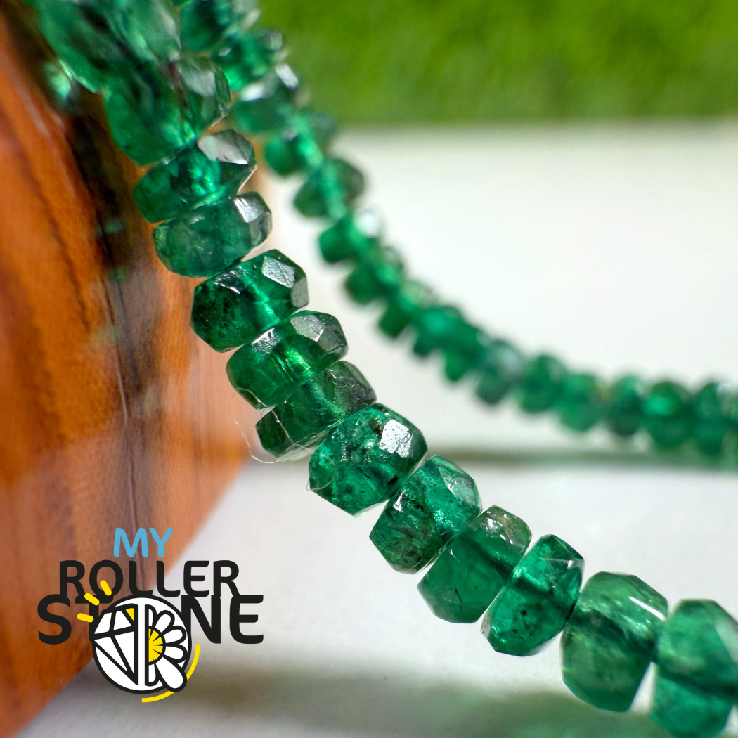 Perles d’Émeraude facettées – 7A+