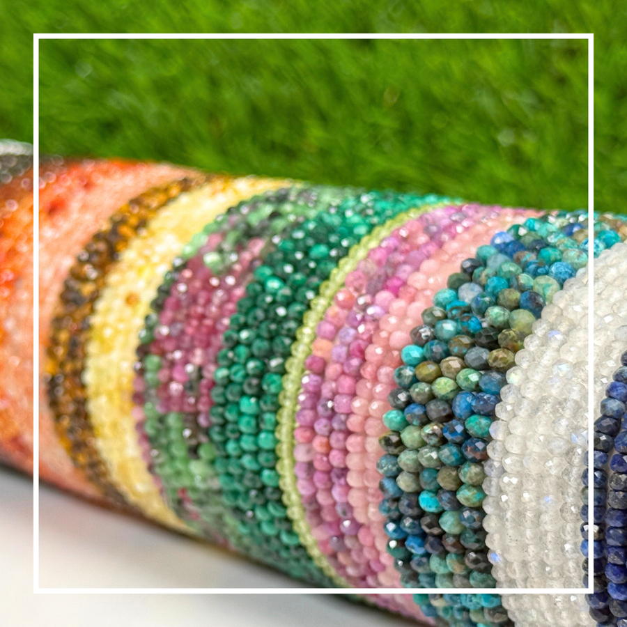 Bracelets en perles facettées