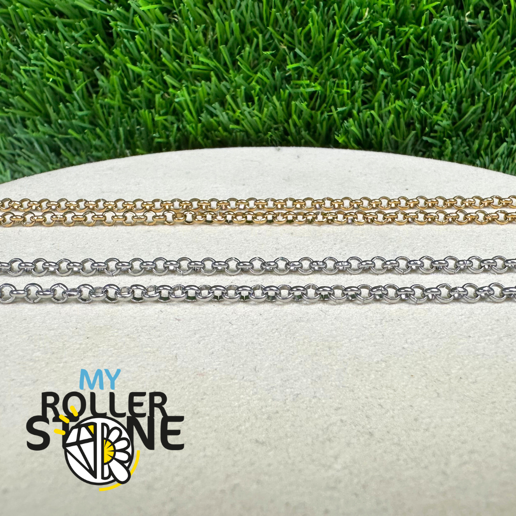 Grande Chaîne à Rolo en Acier Inoxydable 304 (60 cm)