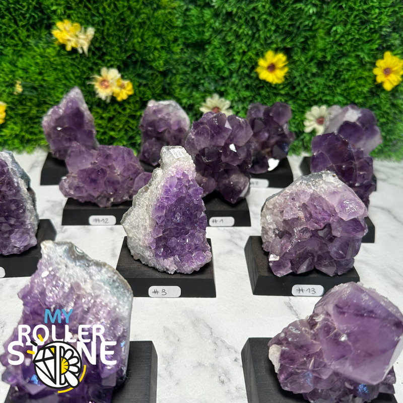 Améthyste sur socle - Pierres et fossiles