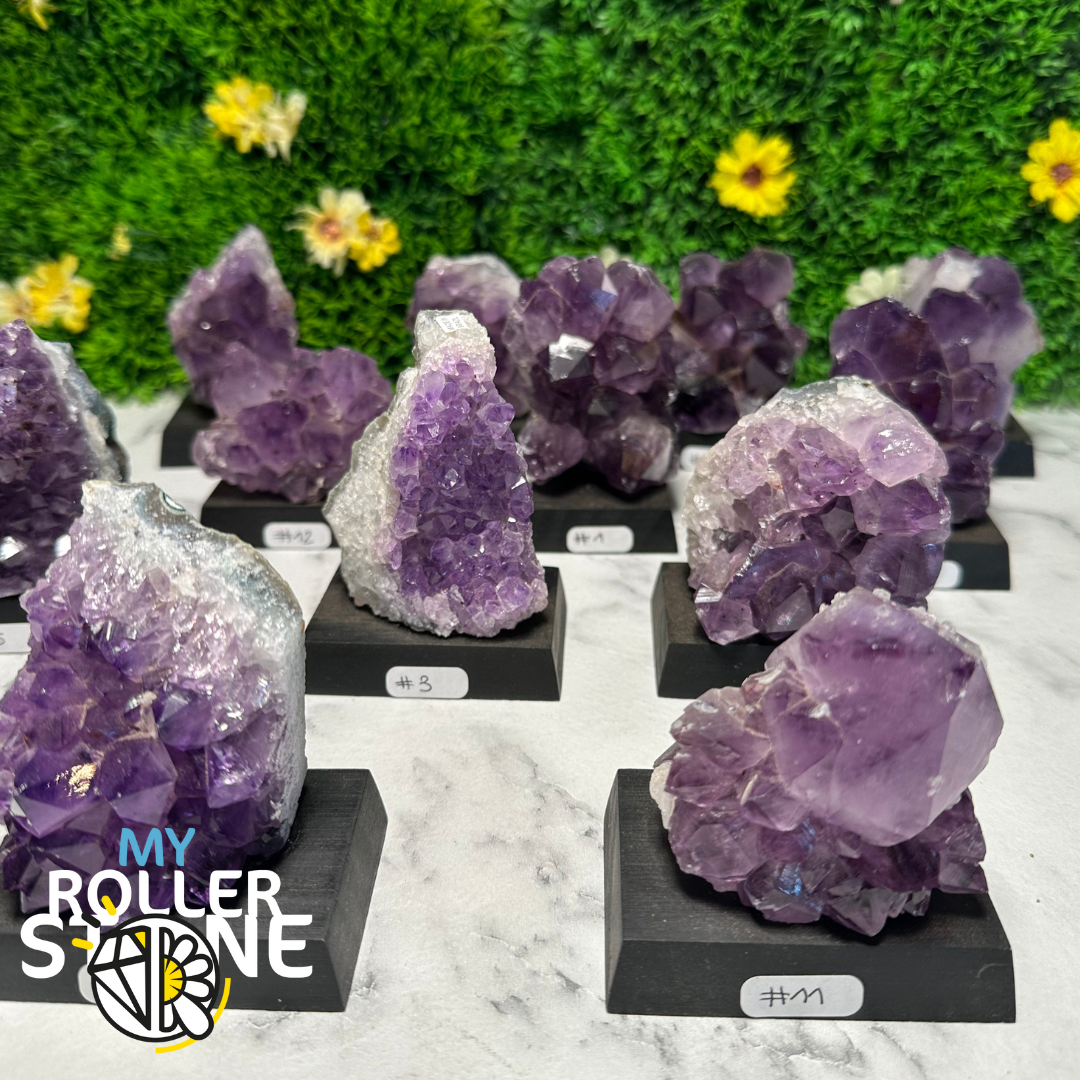 Améthyste sur socle - Pierres et fossiles