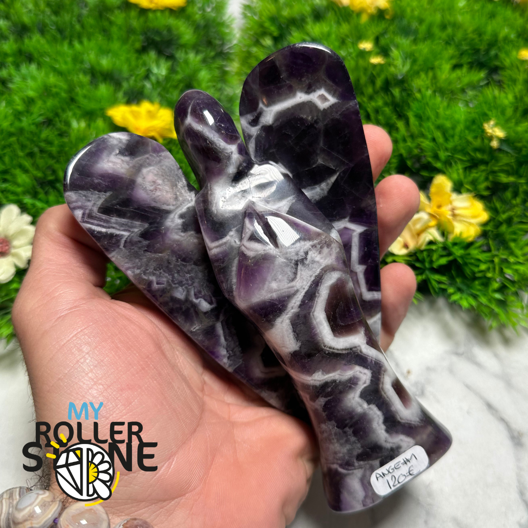 Ange Améthyste Chevron - Pierres et fossiles
