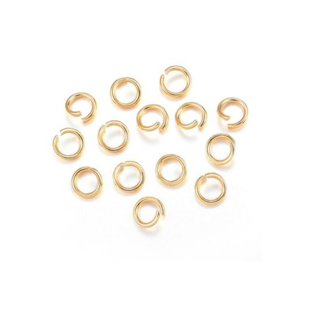 Anneau Acier Inoxydable Ouvert Doré (3 4 ou 6 MM) - Accessoires pour bijoux