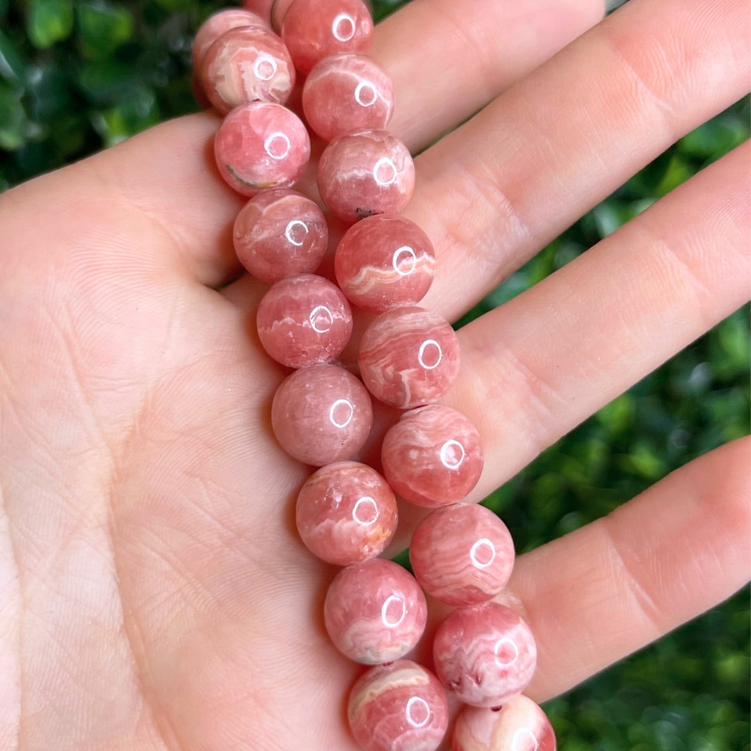 Perles Rhodochrosite Pérou