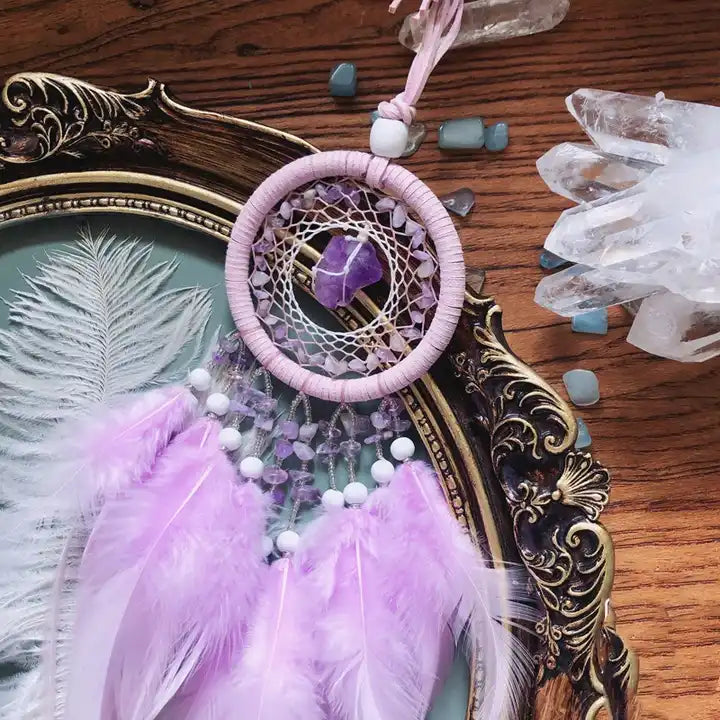 Attrape Rêve Améthyste (Mini) - Perles