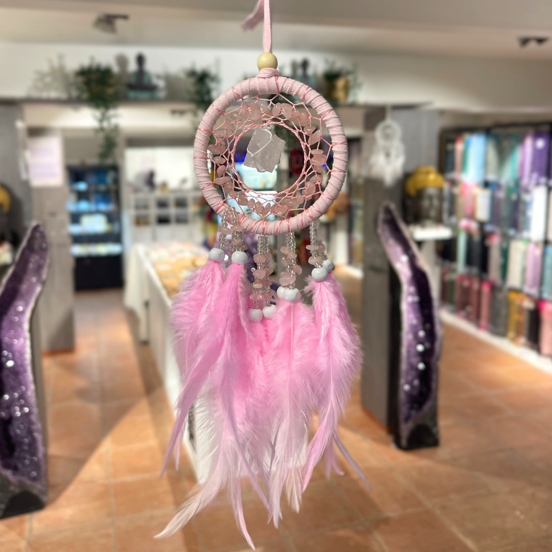 Attrape Rêve Quartz Rose (Mini)