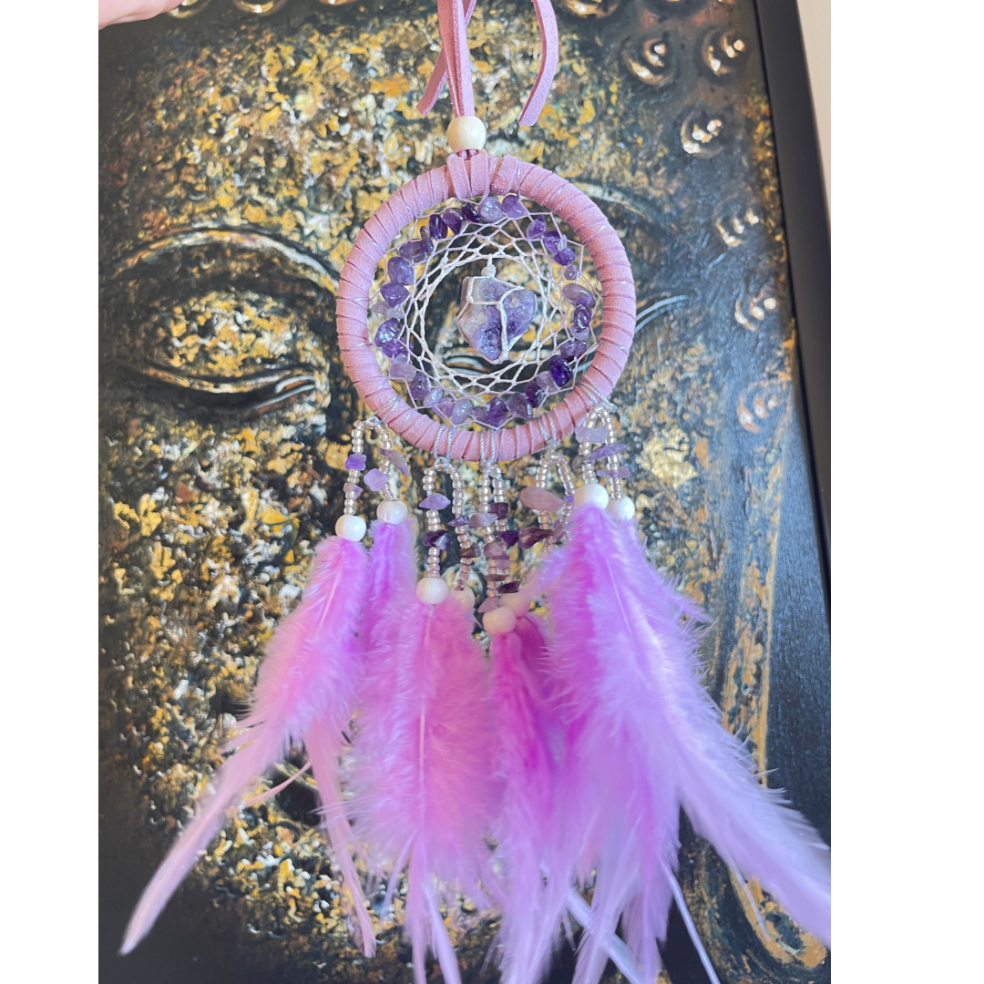 Attrape Rêve Quartz Rose (Mini)