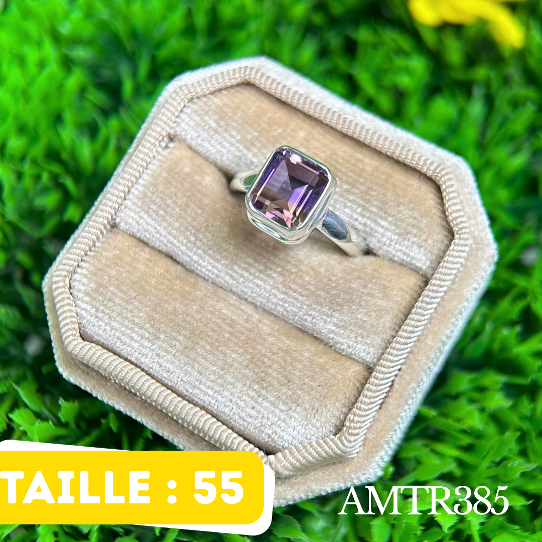 Bague argent Amétrine